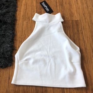 Mock neck crop top